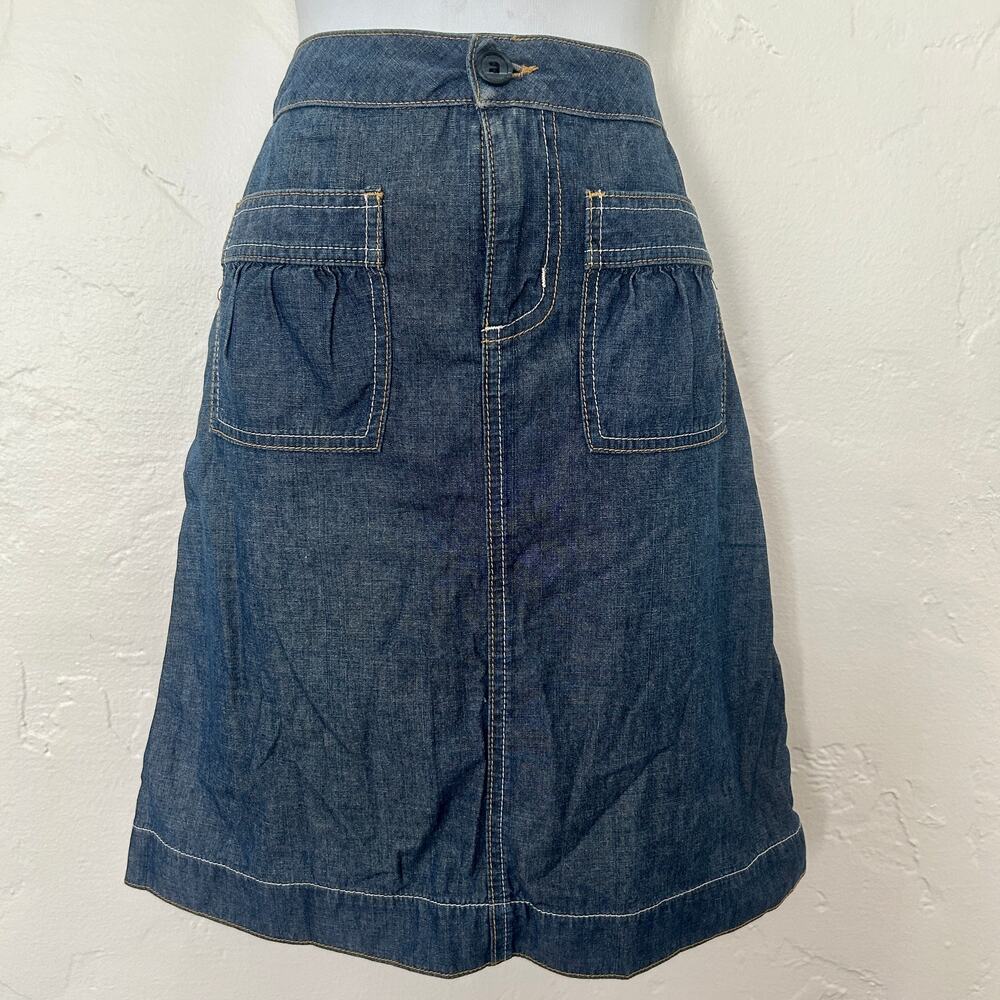 Horn Selvage Denim Skirt A-Line Size 0  -Small Batch Raw Denim LA